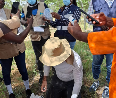 Actividades de campo no âmbito da actuação do Mapa Entomológico de Angola