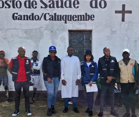 Antena de Vigilância Epidemiológica da Huíla em missão de supervisão integrada no município de Caluquembe