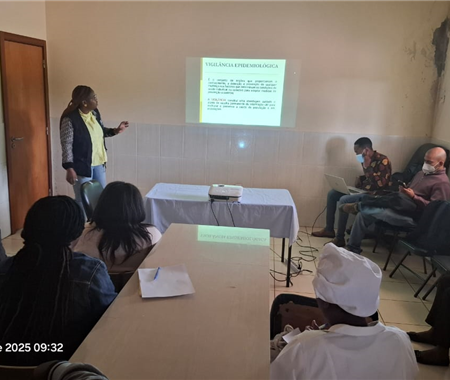  Antena epidemiológica da Huíla em acção formativa sobre gestão de casos de cólera