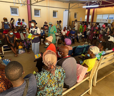 Encontro de sensibilização comunitária sobre as medidas de prevenção da cólera, Cacuaco, Luanda